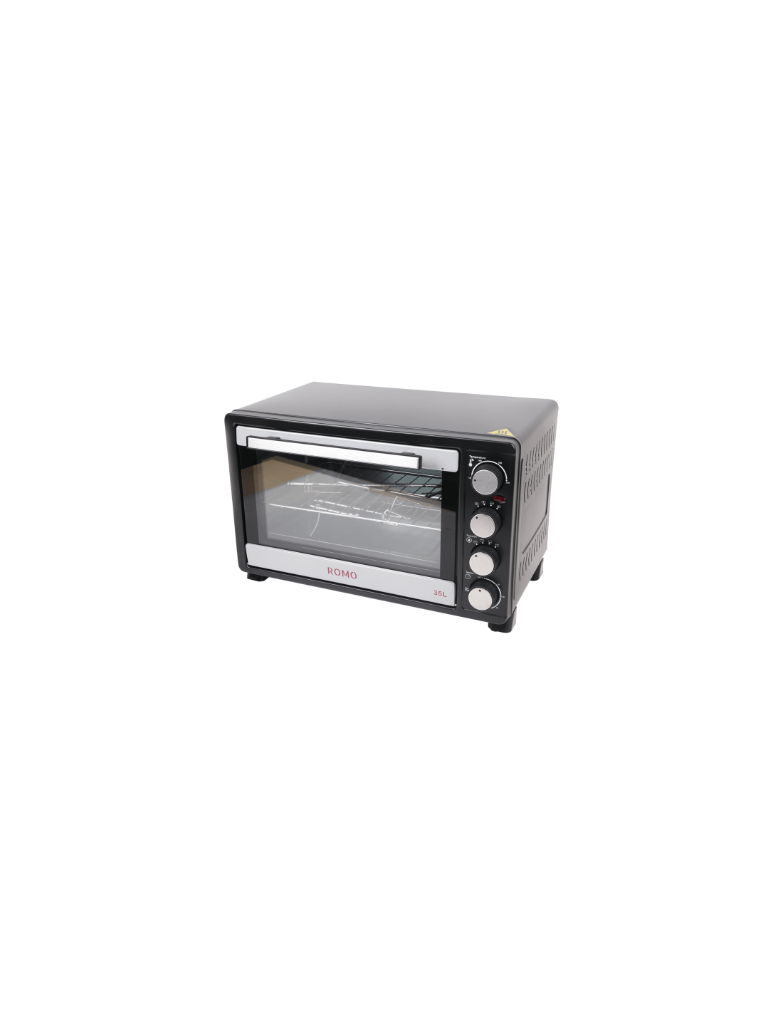 HORNO ROMO ROMH35L NEGRO 1800W 35 LITROS CON CONVECCION Y RUSTIPOLLO |  Muebles Contreras